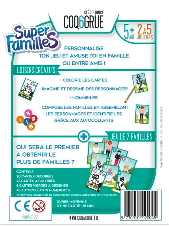 Jeu De 7 Familles - Coq6grue 2 Jeu De 7 Familles - Coq6grue – Image 2