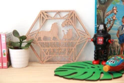 Décoration Murale En Bois " HAKUNA MATATA " Découpe Laser - Lasercut