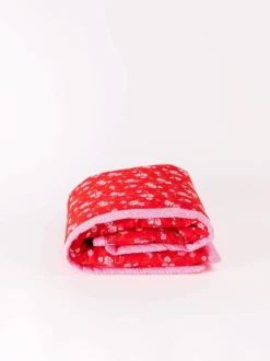 Plaid Bébé - Pivoine Rouge Petit Pan