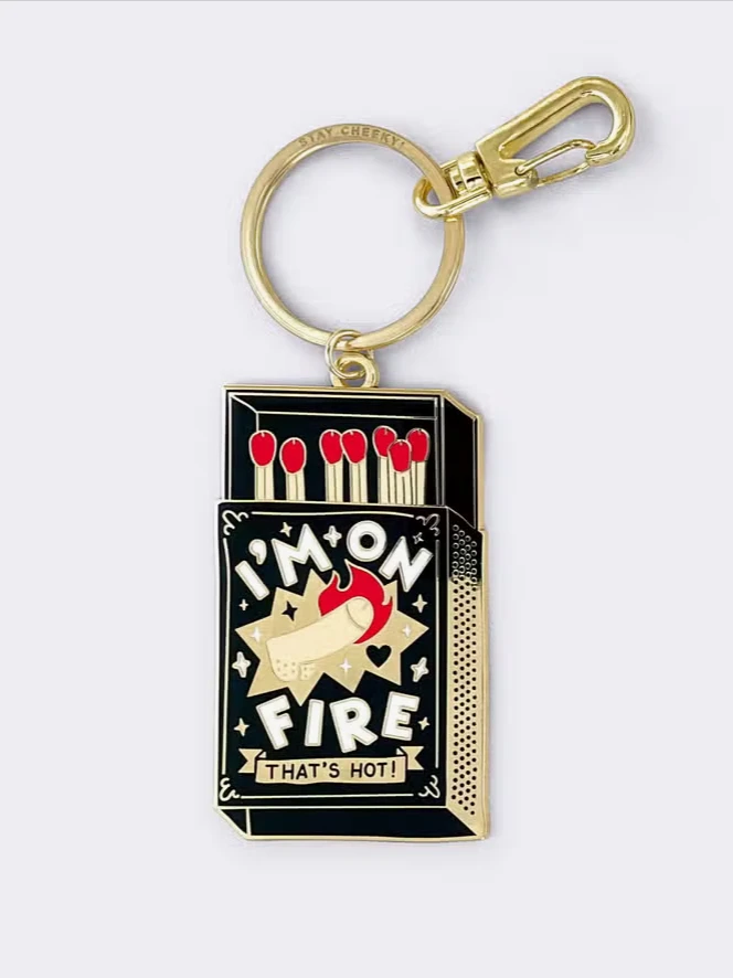 Porte-clés - Je Suis En Feu ! "I'm On Fire !" - Dicks Don't Lie 1 Porte-clés - Je Suis En Feu ! "I'm On Fire !" - Dicks Don't Lie