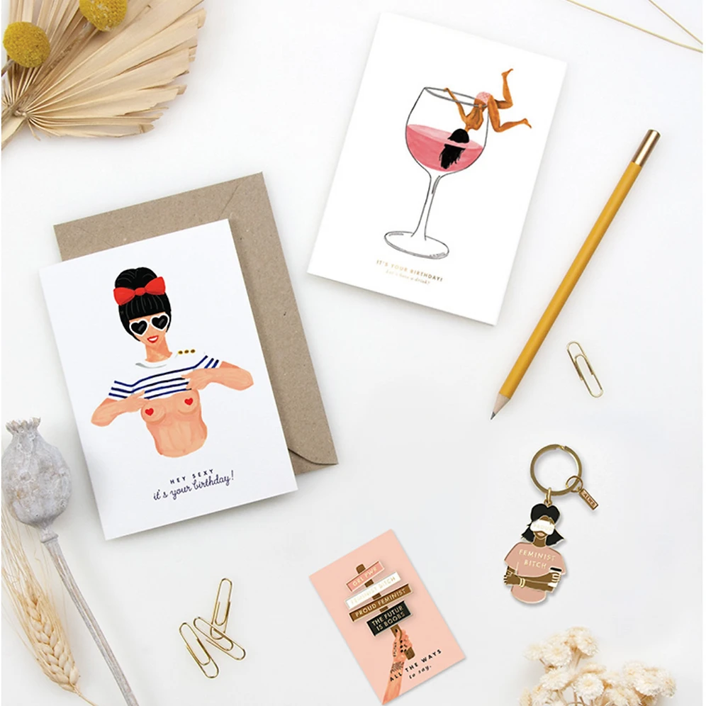 Carte Postale Hipster Girl - All The Ways To Say 4 Carte Postale Hipster Girl - All The Ways To Say – Image 4