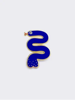 Broche Pin's Serpent Bleu Coquin - Dicks Don't Lies