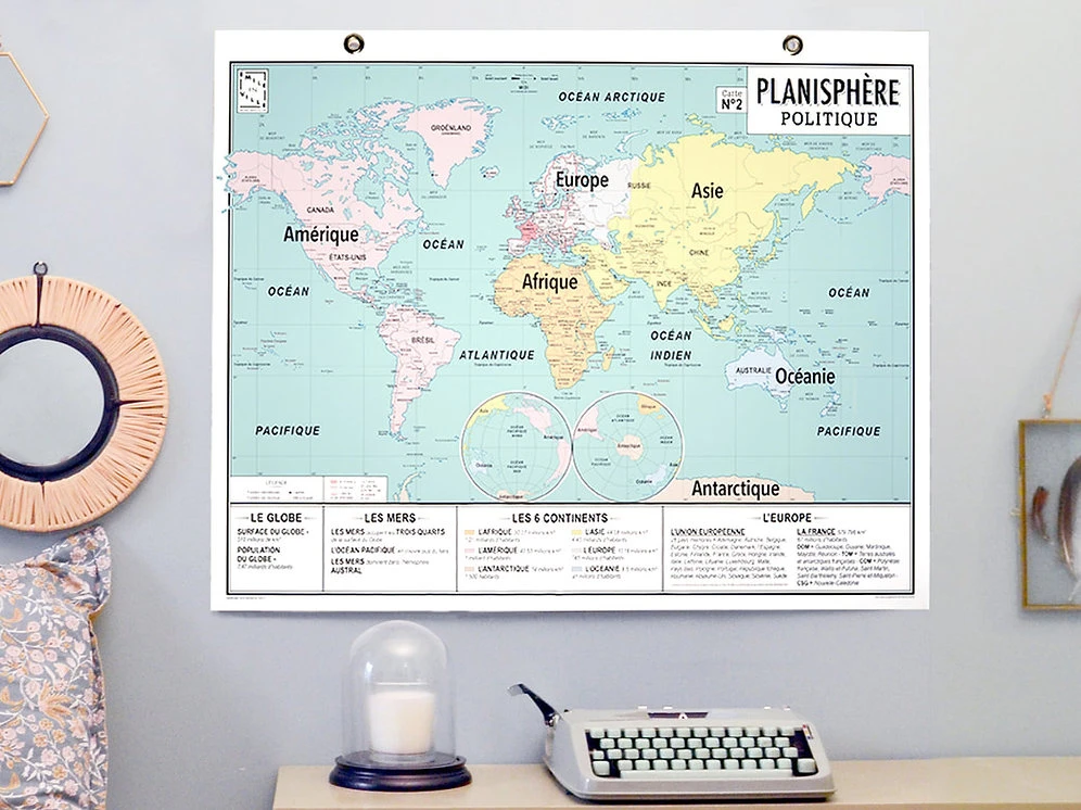 Carte Scolaire France/Monde - Émile En Ville 2 Carte Scolaire France/Monde - Émile En Ville – Image 2