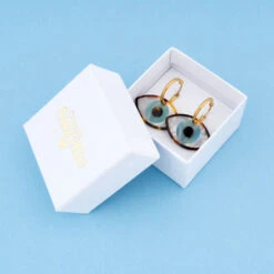 Boucles D'oreilles Oeil Bleu - Coucou Suzette -Décorer Les Cadeaux 4593fe 2c22ccf3df1d4e68b6b994f5a37899a6mv2