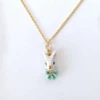 Collier Mini-lapin En Porcelaine - Natacha Plano