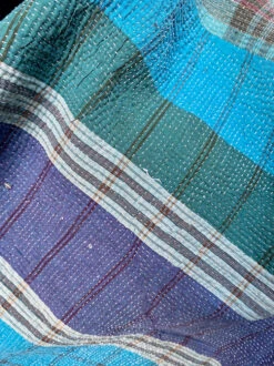 Kantha Indien Vintage Quilté Du Rajasthan - Longhi Violet Et Bleu -Décorer Les Cadeaux 4593fe 3880b9fa03a24cc3a93feceeeba7b3b5mv2