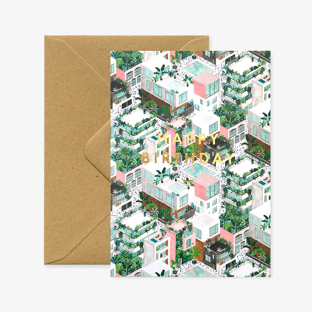 Carte Postale City Happy Birthday - All The Ways To Say 1 Carte Postale City Happy Birthday - All The Ways To Say