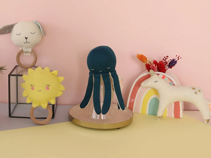 Hochet Bébé Poulpe - Meri Meri 2 Hochet Bébé Poulpe - Meri Meri – Image 2