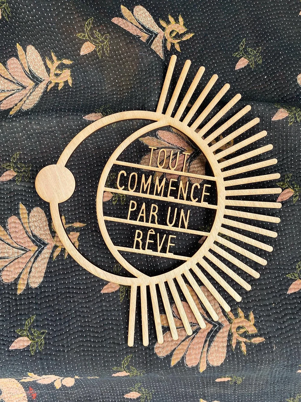 Tout Commence Par Un Rêve - Décoration Murale En Bois 1 Tout Commence Par Un Rêve - Décoration Murale En Bois