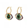 Boucles D'oreilles Oeil Vert - Coucou Suzette