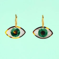 Boucles D'oreilles Oeil Vert - Coucou Suzette 5 Boucles D'oreilles Oeil Vert - Coucou Suzette -Décorer Les Cadeaux 4593fe 6317f719ac4c44f59552fdaeb78b0ae3mv2