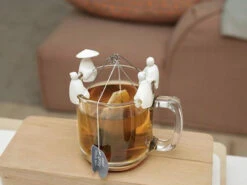 Support Sachet De Thé Pêcheurs Blanc - KIKKERLAND