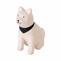 Pole Pole Chien Akita En Bois - T Lab