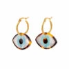 Boucles D'oreilles Oeil Bleu - Coucou Suzette