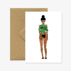 Carte Postale Naked Girl With A Plant - All The Ways To Say