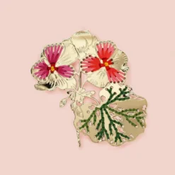 GERANIUM - BROCHE XL- Christelle Dit Christensen