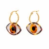 Boucles D'oreilles Oeil Marron - Coucou Suzette