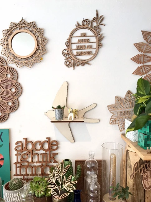 Un Autre Jour Au Paradis - Déco Murale En Bois - Découpe Laser 2 Un Autre Jour Au Paradis - Déco Murale En Bois - Découpe Laser – Image 2