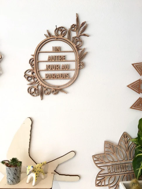 Un Autre Jour Au Paradis - Déco Murale En Bois - Découpe Laser 3 Un Autre Jour Au Paradis - Déco Murale En Bois - Découpe Laser – Image 3