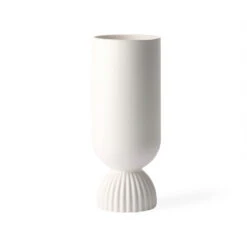 Vase Céramique Blanc Floral - Hk Living