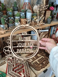 Décoration Murale En Bois Personnalisable - Découpe Laser -Décorer Les Cadeaux 4593fe c3df9b605c28459aa349d1edf9fb1a22mv2