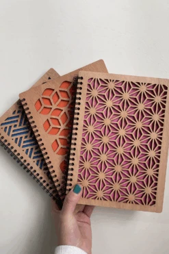 Carnet A5 Personnalisé - Couverture Bois - Découpe Laser -Décorer Les Cadeaux 4593fe e9af3491857d450ebc43f2a5d8eae19cmv2