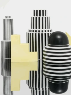 Vase Escalier Jaune - Romina Gris