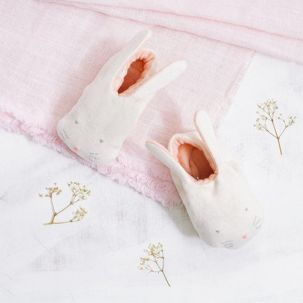 Chaussons Pour Bébés Lapin - Meri Meri 3 Chaussons Pour Bébés Lapin - Meri Meri – Image 3